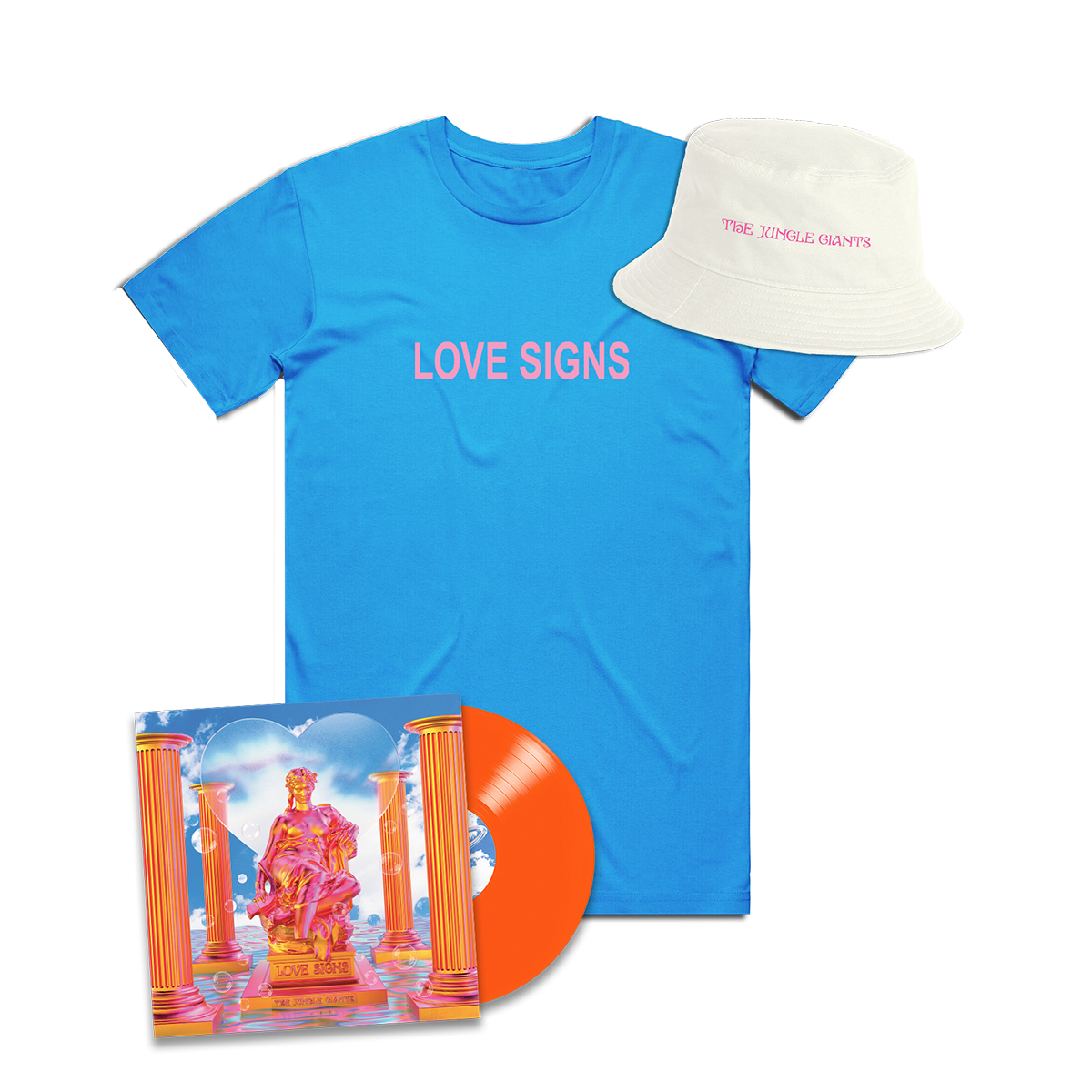 Love Signs Orange Vinyl & Tee Bundle 